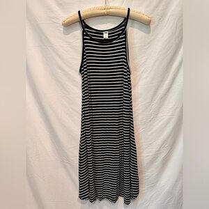 Old Navy Black and White striped tank dress.